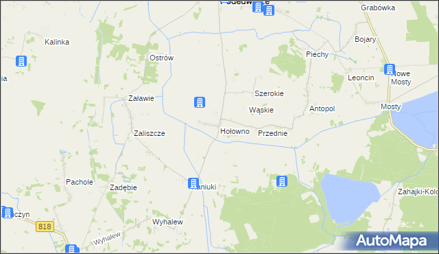 mapa Hołowno, Hołowno na mapie Targeo