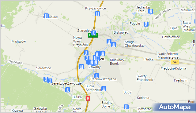 mapa Iłża, Iłża na mapie Targeo