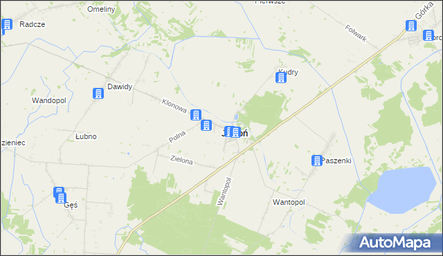mapa Jabłoń powiat parczewski, Jabłoń powiat parczewski na mapie Targeo