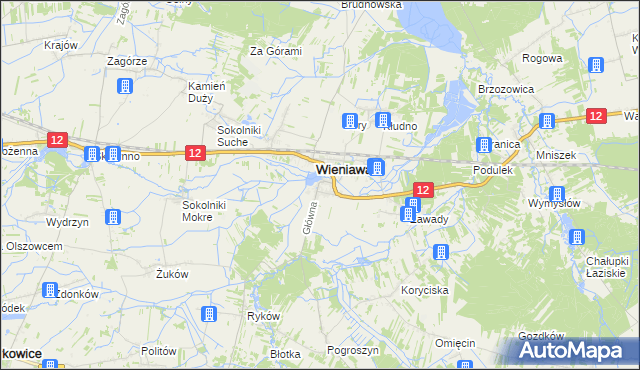 mapa Jabłonica gmina Wieniawa, Jabłonica gmina Wieniawa na mapie Targeo