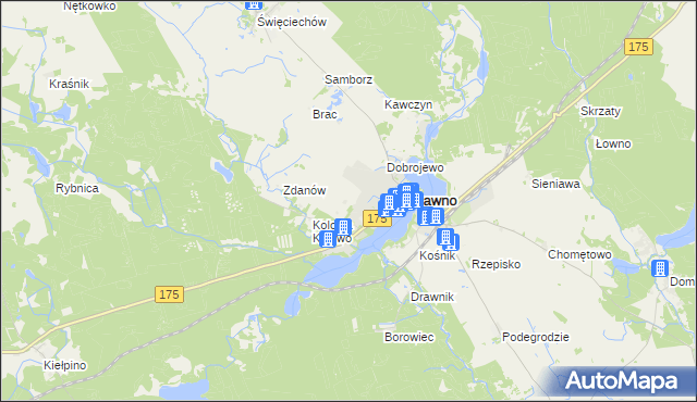 mapa Janków gmina Drawno, Janków gmina Drawno na mapie Targeo