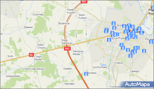 mapa Janowo gmina Łomża, Janowo gmina Łomża na mapie Targeo