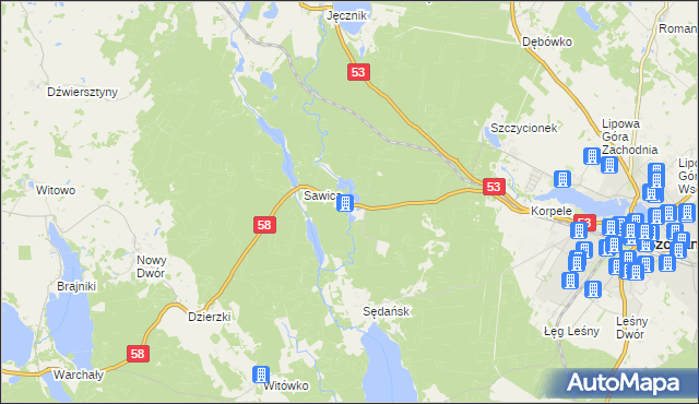 mapa Janowo gmina Szczytno, Janowo gmina Szczytno na mapie Targeo