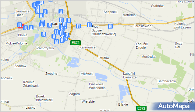 mapa Jatutów, Jatutów na mapie Targeo
