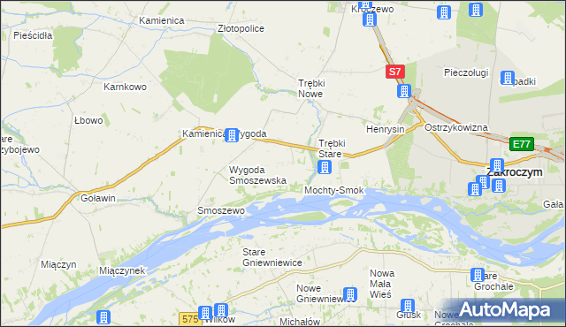 mapa Jaworowo-Trębki Stare, Jaworowo-Trębki Stare na mapie Targeo