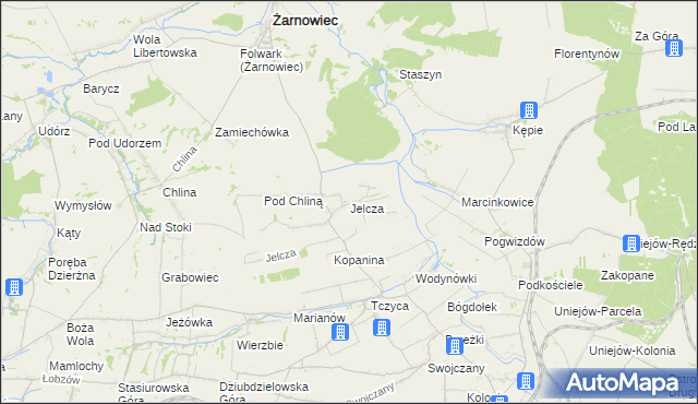 mapa Jelcza, Jelcza na mapie Targeo