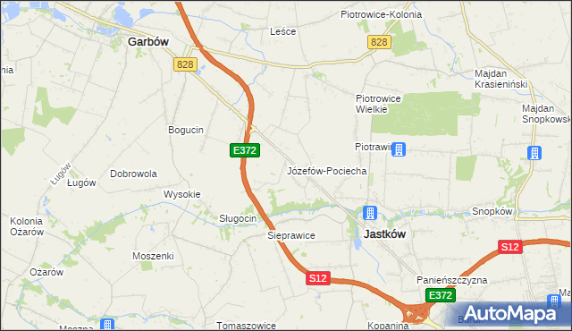 mapa Józefów-Pociecha, Józefów-Pociecha na mapie Targeo