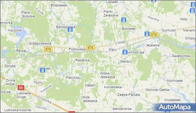 mapa Julianów gmina Tarczyn, Julianów gmina Tarczyn na mapie Targeo