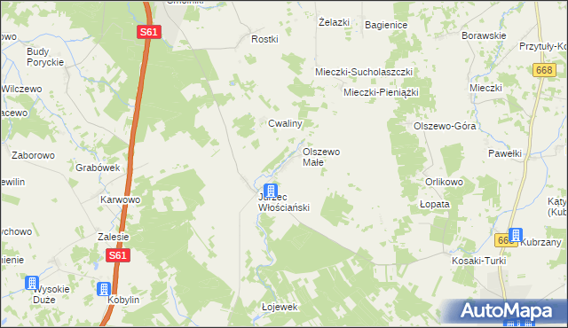 mapa Jurzec Szlachecki, Jurzec Szlachecki na mapie Targeo