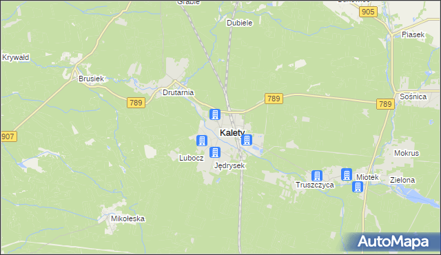 mapa Kalety powiat tarnogórski, Kalety powiat tarnogórski na mapie Targeo