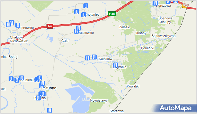 mapa Kalników, Kalników na mapie Targeo