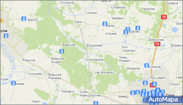 mapa Kameduły, Kameduły na mapie Targeo