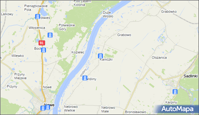 mapa Kaniczki, Kaniczki na mapie Targeo