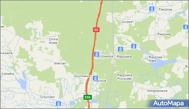 mapa Karczowiska, Karczowiska na mapie Targeo