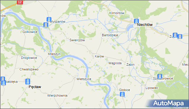 mapa Karów, Karów na mapie Targeo