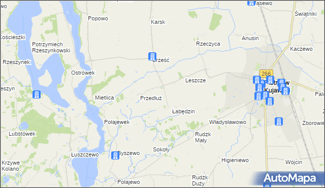 mapa Kaspral, Kaspral na mapie Targeo