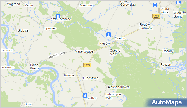 mapa Kietlów, Kietlów na mapie Targeo