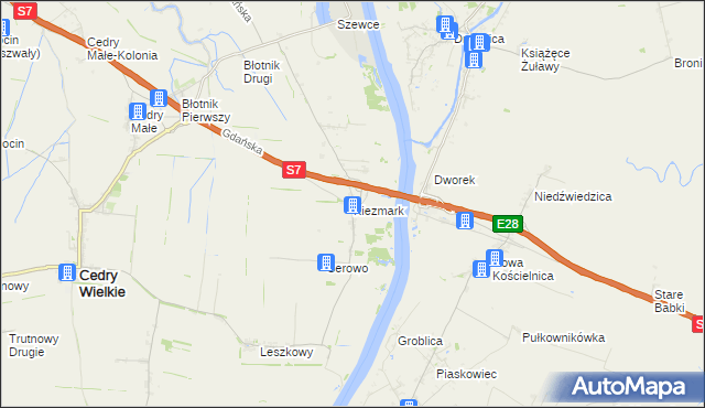 mapa Kiezmark, Kiezmark na mapie Targeo