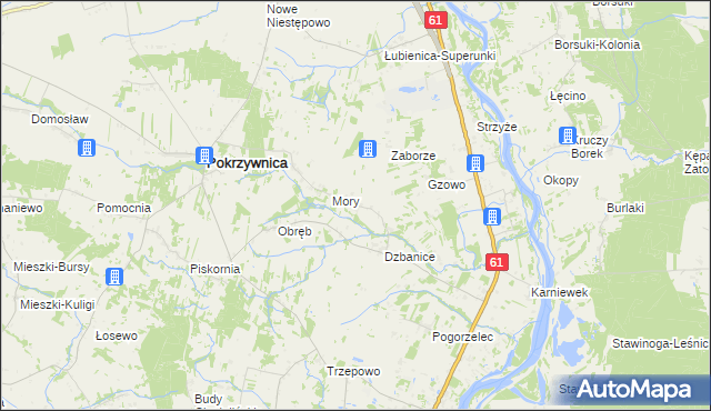 mapa Klaski, Klaski na mapie Targeo