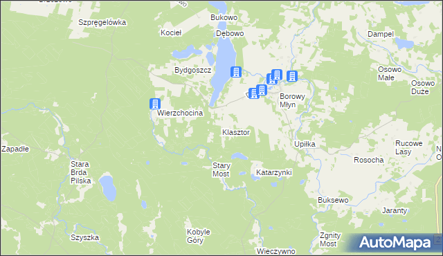 mapa Klasztor gmina Lipnica, Klasztor gmina Lipnica na mapie Targeo