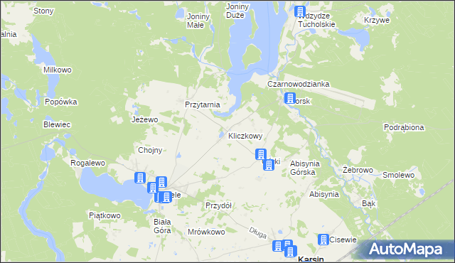 mapa Kliczkowy, Kliczkowy na mapie Targeo