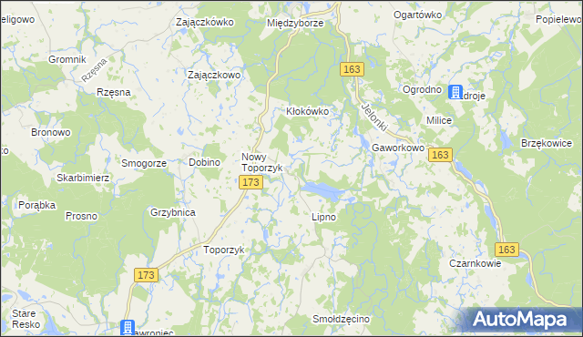 mapa Kłokowo, Kłokowo na mapie Targeo