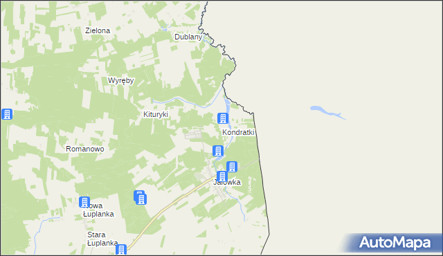 mapa Kondratki, Kondratki na mapie Targeo