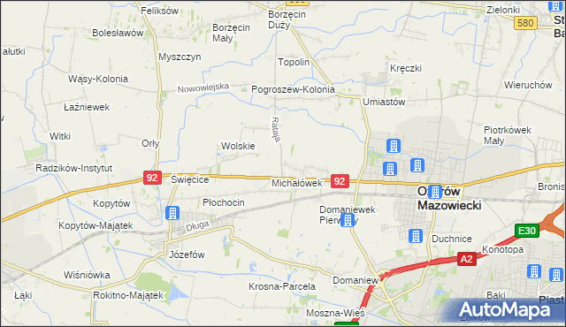 mapa Koprki, Koprki na mapie Targeo