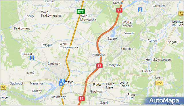 mapa Kotorydz, Kotorydz na mapie Targeo