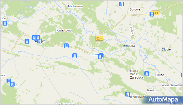 mapa Krukowo gmina Chorzele, Krukowo gmina Chorzele na mapie Targeo