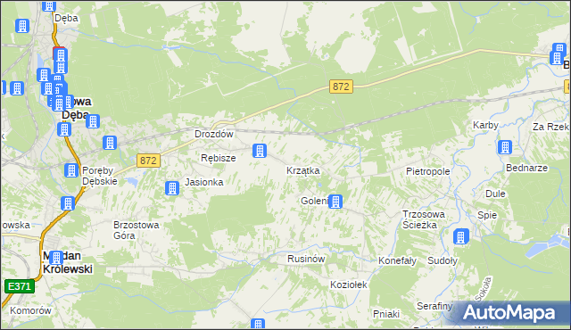 mapa Krzątka, Krzątka na mapie Targeo