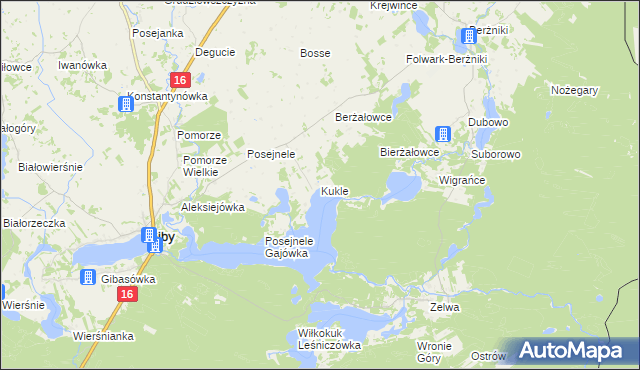 mapa Kukle, Kukle na mapie Targeo