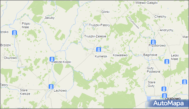 mapa Kumelsk, Kumelsk na mapie Targeo