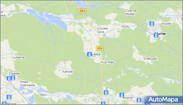 mapa Ładza, Ładza na mapie Targeo