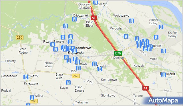 mapa Łazieniec, Łazieniec na mapie Targeo