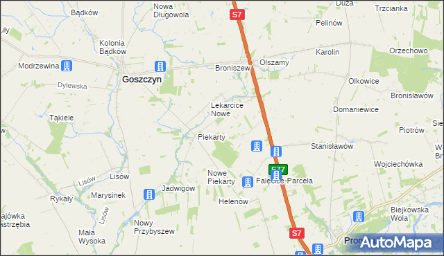 mapa Lekarcice, Lekarcice na mapie Targeo