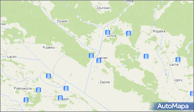 mapa Leman, Leman na mapie Targeo