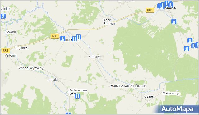 mapa Łempice gmina Ciechanowiec, Łempice gmina Ciechanowiec na mapie Targeo