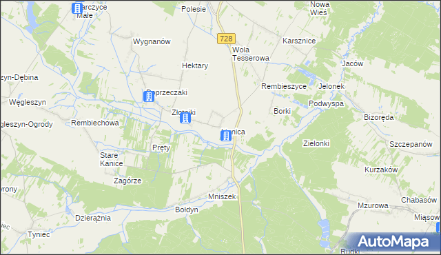 mapa Lipnica gmina Małogoszcz, Lipnica gmina Małogoszcz na mapie Targeo