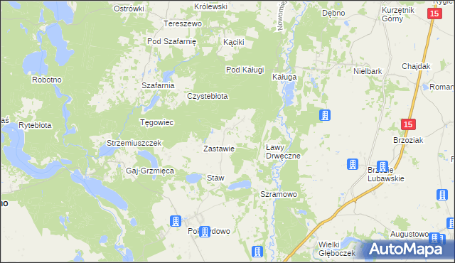 mapa Lipowiec gmina Zbiczno, Lipowiec gmina Zbiczno na mapie Targeo