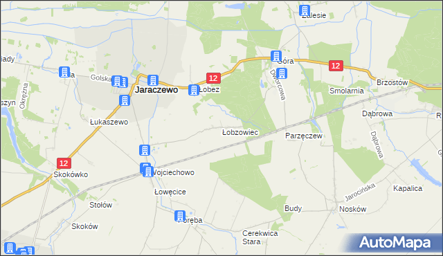 mapa Łobzowiec, Łobzowiec na mapie Targeo