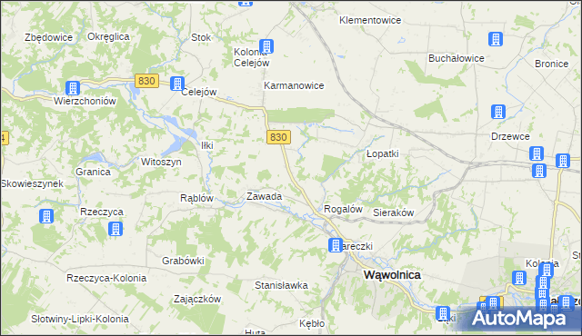 mapa Łopatki-Kolonia, Łopatki-Kolonia na mapie Targeo