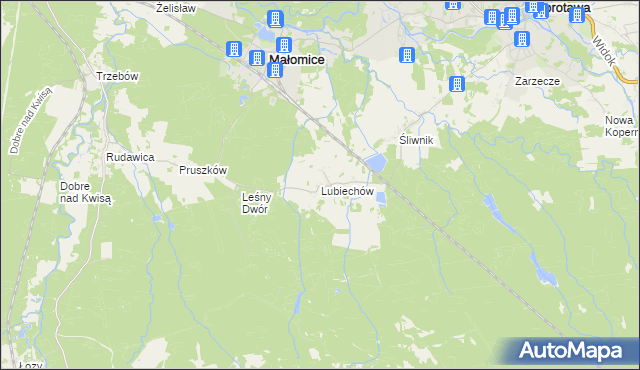 mapa Lubiechów, Lubiechów na mapie Targeo