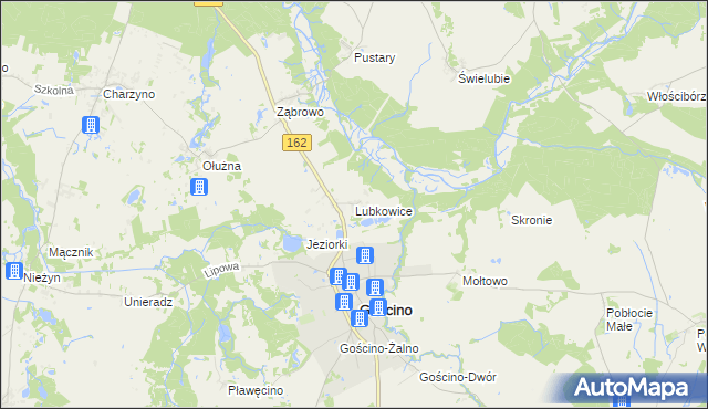 mapa Lubkowice, Lubkowice na mapie Targeo