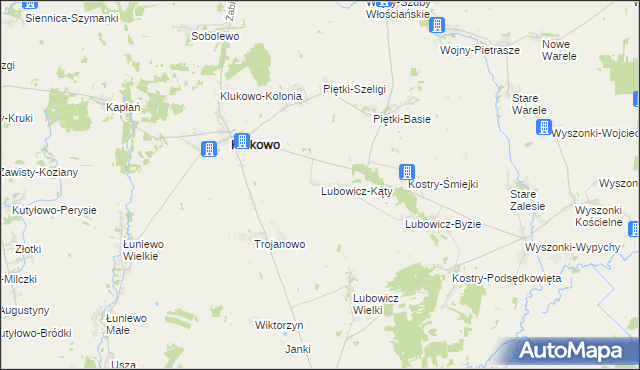 mapa Lubowicz-Kąty, Lubowicz-Kąty na mapie Targeo