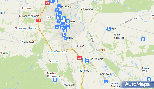 mapa Łucka, Łucka na mapie Targeo