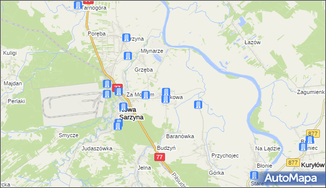 mapa Łukowa gmina Nowa Sarzyna, Łukowa gmina Nowa Sarzyna na mapie Targeo