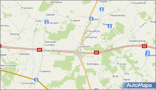 mapa Łukowisko, Łukowisko na mapie Targeo