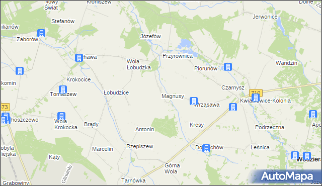 mapa Magnusy, Magnusy na mapie Targeo