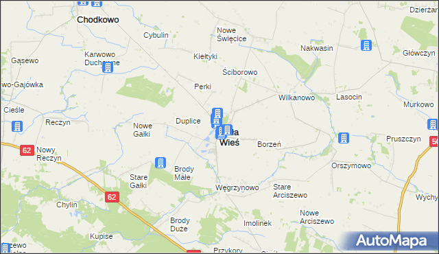 mapa Mała Wieś powiat płocki, Mała Wieś powiat płocki na mapie Targeo